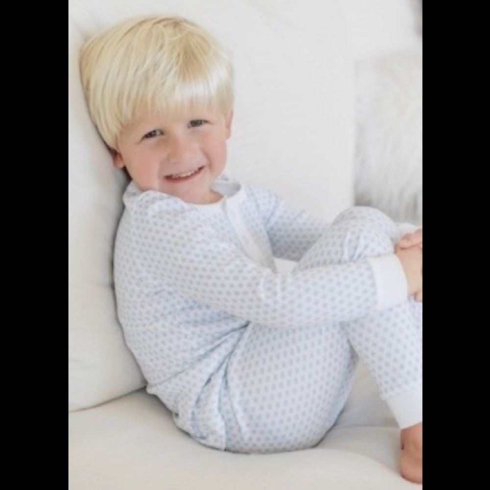 JACK BOYS PIMA COTTON PAJAMA PANT SET - Sputnik Blue